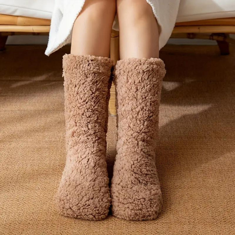 Sherpa Ultra Soft Socks Brown